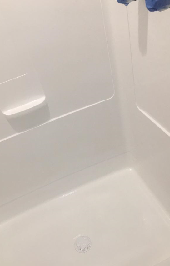 Shower Reglazing, Before and After Photos Southington Painting