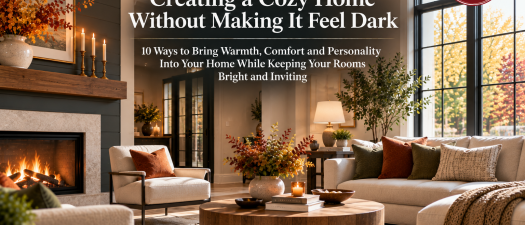 Creating a Cozy Home Without Making It Feel Dark:  10 Ways to Bring Warmth, Comfort and Personality Into Your Home While Keeping Your Rooms Bright and Inviting